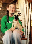 Oldest with Gabe. She waited 8 years for a dog in this house.